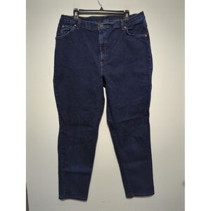 Levi Strauss Tailored‎ Jeans Dark Wash Straight Leg Womens Size M